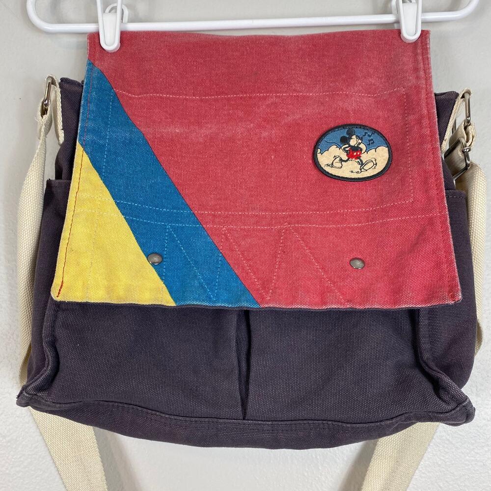 Junk Food Mickey Mouse Canvas Messenger Bag